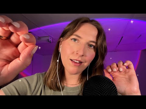 ASMR Inaudible Whispers & Hand Movements Sleep FAST 😴🌙 (mouth sounds)