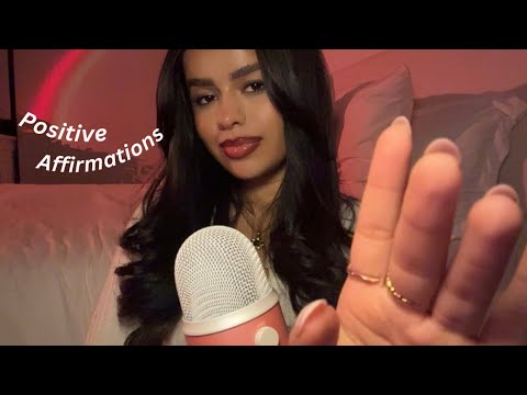 ASMR~ Positive Affirmations w/ Hand Movements ✨ (You will feel so much better)