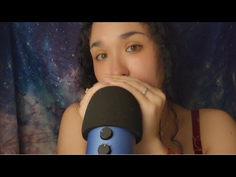 ASMR💭 Cupped whispering, close-up (audible)(inaudible)(breathy)