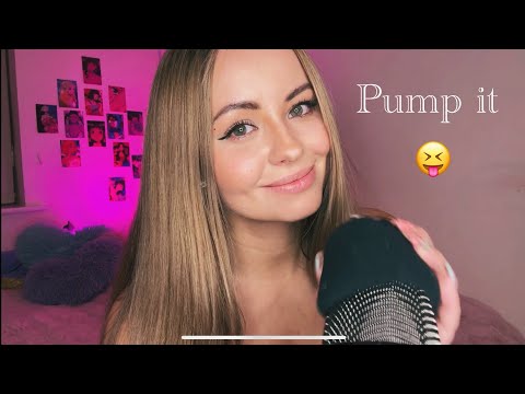 ASMR Aggressive mic pumping with mouth sounds 😝