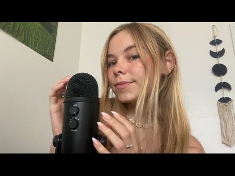 ASMR | Raw mic scratching, finger flutters, rambling, tapping, mic brushing💜