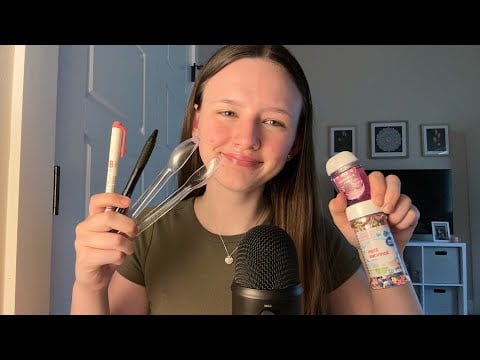 ASMR Doing Your Makeup But With The Wrong Items 🖊️😳 1,000 Subscribers Special! 