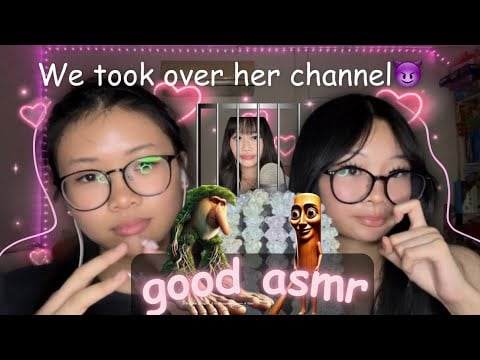 my friends take over my ASMR channel ˚.🎀༘⋆ (they did so good)