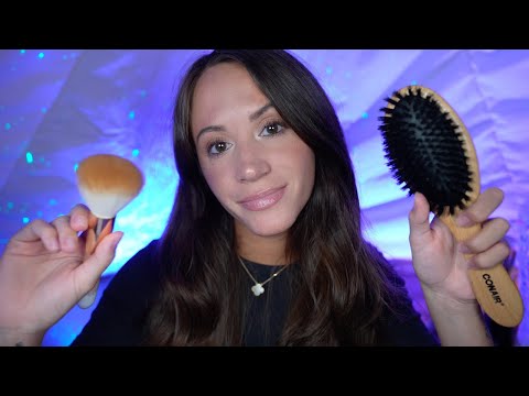 ASMR Stress & Anxiety Relief (plucking, affirmations, personal attention)