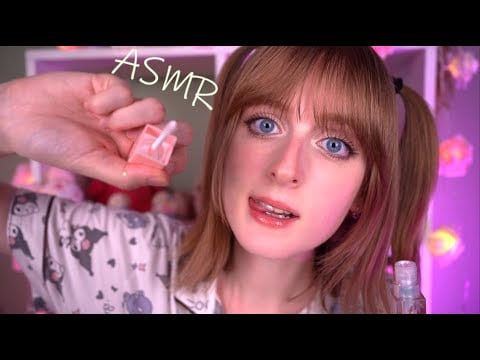 АСМР Младшая сестрёнка нелепо накрасит тебя | Ролевая игра | ASMR Make up