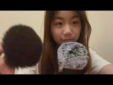 ASMR camera and microphone brushing + rambling