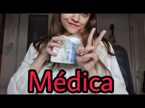 Asmr: Médica cuidando do seu ferimento