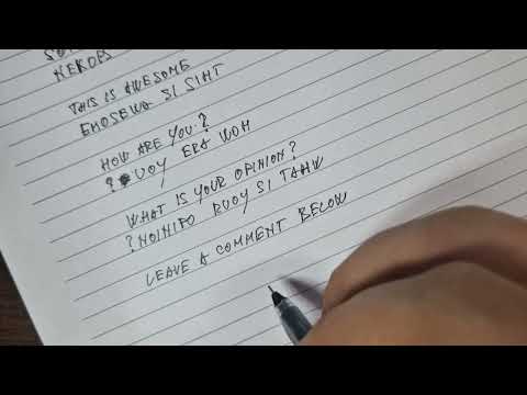 ASMR: The Backwards Handwriting Experiment [ ASMR soft spoken and whispering ]