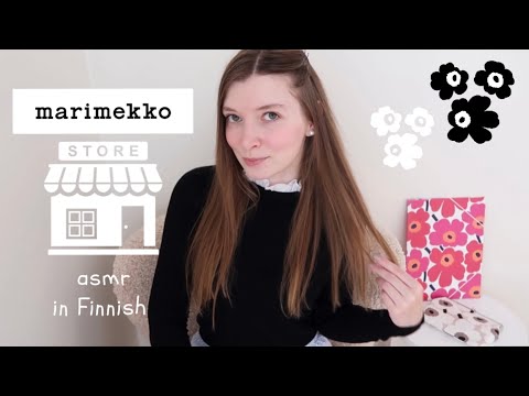 ASMR suomi 🇫🇮 MARIMEKKO Myymälä roleplay - АСМР ролевая игра магазин посуды Маримекко
