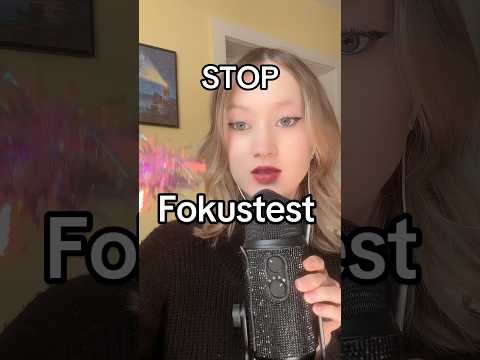ASMR FOKUSTEST #fabricscratching #tingles #asmr #pov