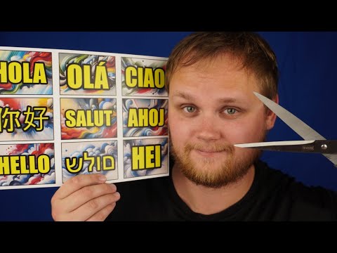 ASMR | Hello in Many Languages Cards, Rambling & Stuff