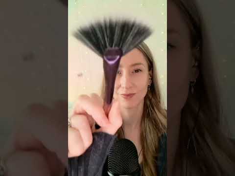 ASMR  | Brushing Your Face 🥱😴 #asmrshorts #asmrfacebrushing #asmrrelaxing