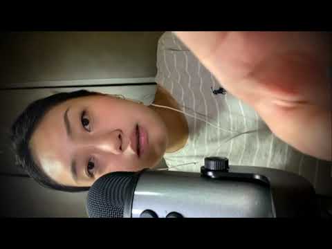 한국어 ASMR 핸드폰을 들고 침대에서 옆으로 보는 영상~ (마이크 브러싱, 핸드 무브먼트, 힘내자! 등) Hand movements, mic brushing
