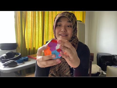 [ASMR] solving and tapping Rubik's Cube (Megaminx)