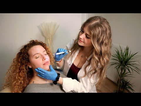 ASMR [Real Person] Medical Face Exam & Massage | Roleplay deutsch german