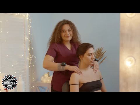 Relaxing ASMR Massage by Barber Lady Elle for Skinny Girls