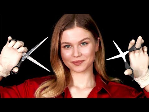 [ASMR] ✂️SCISSORS SNIPPING TRIGGERS✂️ LATEX GLOVES (LAYERED)