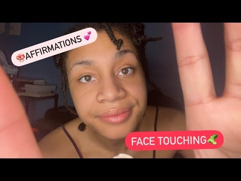 ASMR - Face Touching and Soothing (Crystal)