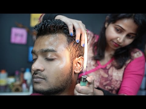Half An Hour ASMR Massage For Your Deep Sleep | ASMR Relaxing Head Massage & Ear Massage Therapy