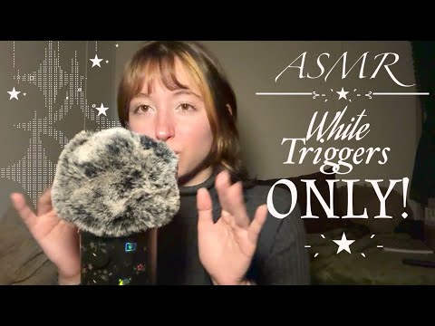 ASMR | White Triggers! Mouth Sounds + Tapping + Yapping .𖥔˚❆