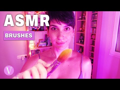 ASMR con BROCHAS. DUERME EN 5 MINUTOS [Mouth Sounds] y scratching