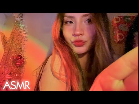 ♡ ASMR Tu AMIGA te PREPARA a DORMIR  en un TU CAMITA 🎄❤️‍🩹