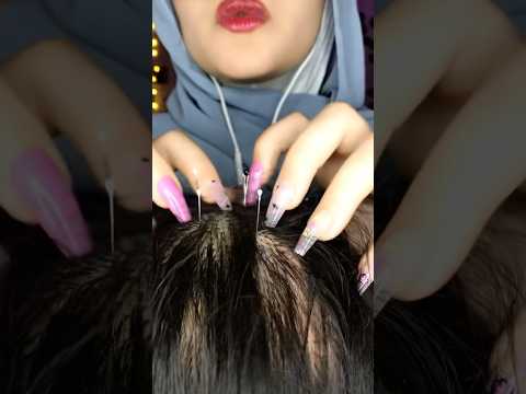 Scalp Massaging & Scratching💆🏻‍♀️🤤 #asmr #satisfying #visualtingle #asmrmassage #shorts #canada
