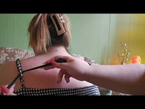 🐇 ASMR Back Attention - Scratching, Tracing & Chopsticks 💕