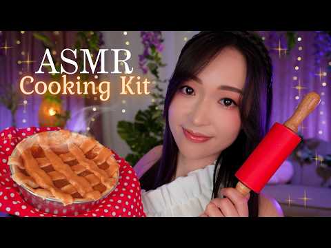 ASMR COOKING KIT 🥧 On prépare une tarte aux pommes 100% slime 😍👩🏻‍🍳🍎
