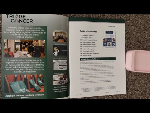 ASMR Flipping Through A Practical Guide To Cancer Rights For Young Adults