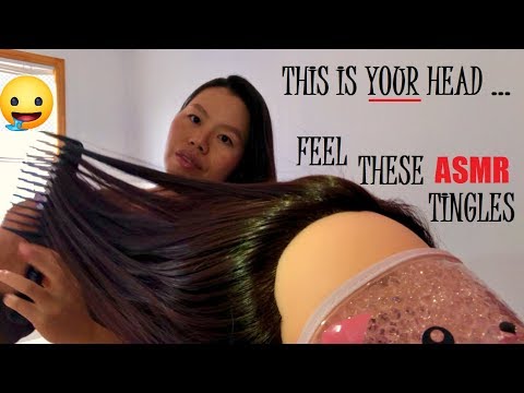 ASMR *BINAURAL HAIR TINGLES* USE 🎧!! Scratching, Brush, Comb Knots, PULL HAIR, MASSAGE UR FOREHEAD!