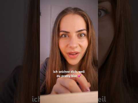ASMR ich zeichne dich, weil du pretty bist #asmr #drawing #asmrshorts #personalattention