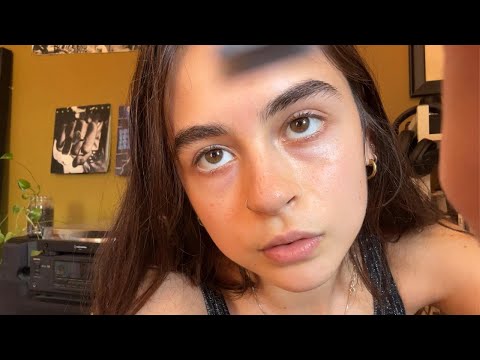 lo-fi asmr // doing your eyebrows ;) // soft spoken & whispering