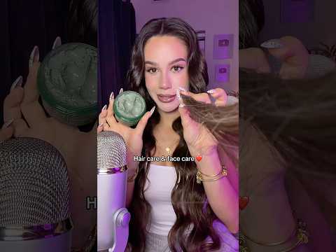 Hair care & face care ❤️ ASMR personal attention 🫶🏻 #asmr #asmrsounds #asmrvideo #sleep #tingles
