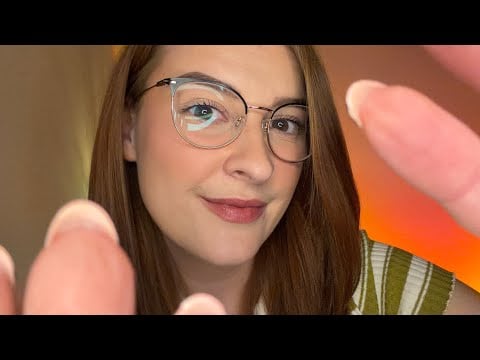 ASMR Up Close Hand Movements | Mouth Sounds & Whispered Rambling 