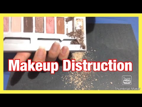ASMR || Destroying Makeup *Eyeshadow Pallet*