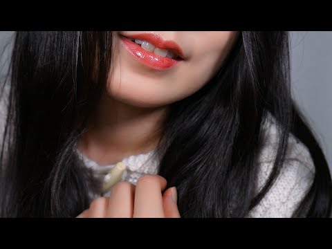 ASMR RP | Ear Blowing & Whispering English (It's Okay, Relax, Close your eyes) | Hand Movement