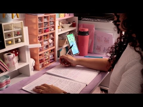 ASMR Escritório, Folheando Papéis, Tesoura,  Ambiente (*Quase não intencional)