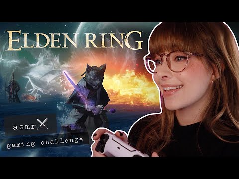 ASMR ⚔️ 'Cozy' Whispered Elden Ring Gaming Session · Fighting Rennala & Exploring Caira Manor