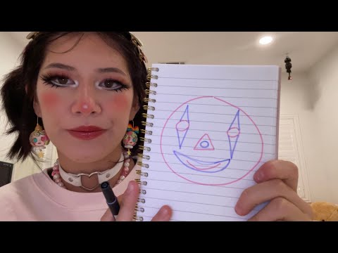 pov: girl does your clown makeup (asmr)