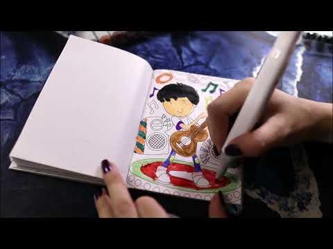 ASMR POV: You are a child coloring with markers - No Talking