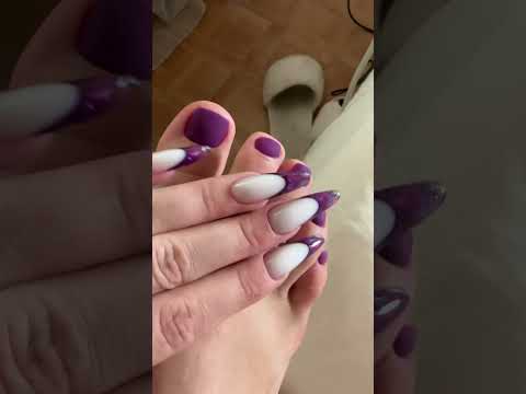 #nails #longnails #purple #manicure #pedicure #toenails