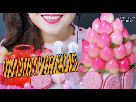 ASMR COMPILATION OF MUNGBEAN CAKES VIDEOS EATING SOUND | LINH-ASMR