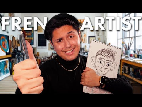 French Artist's $1,000,000 MASTERPIECE is YOU! | ASMR Drawing, Measuring, & Sketching Roleplay