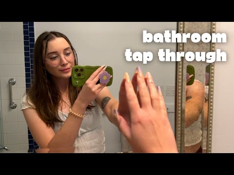 ASMR Tapping Through my Bathroom 🚽