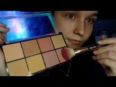 ASMR MAQUIANDO VOCÊ energia leve e calma, cuidando de você, sons de produtos