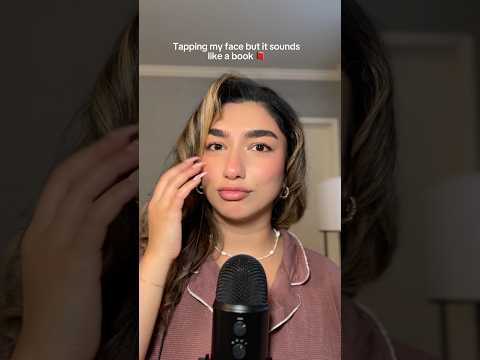 my face SOUNDS like a book 📕 #asmr