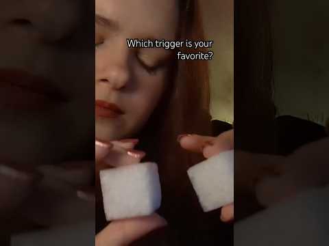 Comment below which ASMR trigger is your favorite! ❤️ #asmr