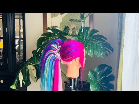 ASMR Hair Play | Hairstyling | Hairstyles, Hair Brushing, finishing Touches with Whispering 