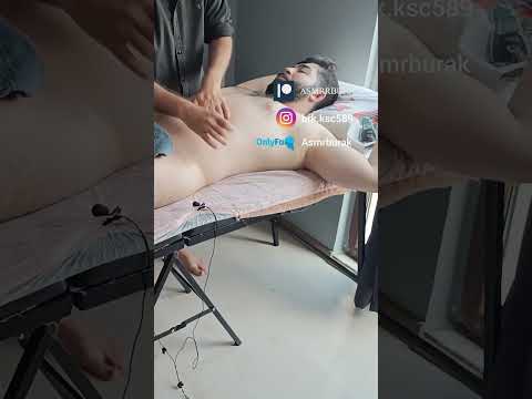 Relaxing techniques for the chest, arms, and abdomen. #satisfying #relaxing #asmr #shorts #massage